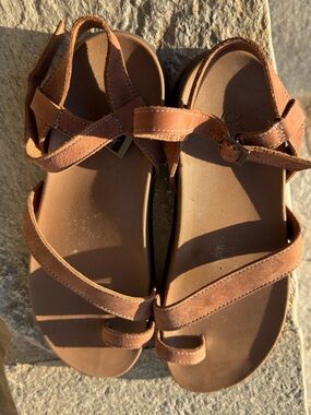 Chaco Brown Strappy Leather Sandals size 11 NWOT
